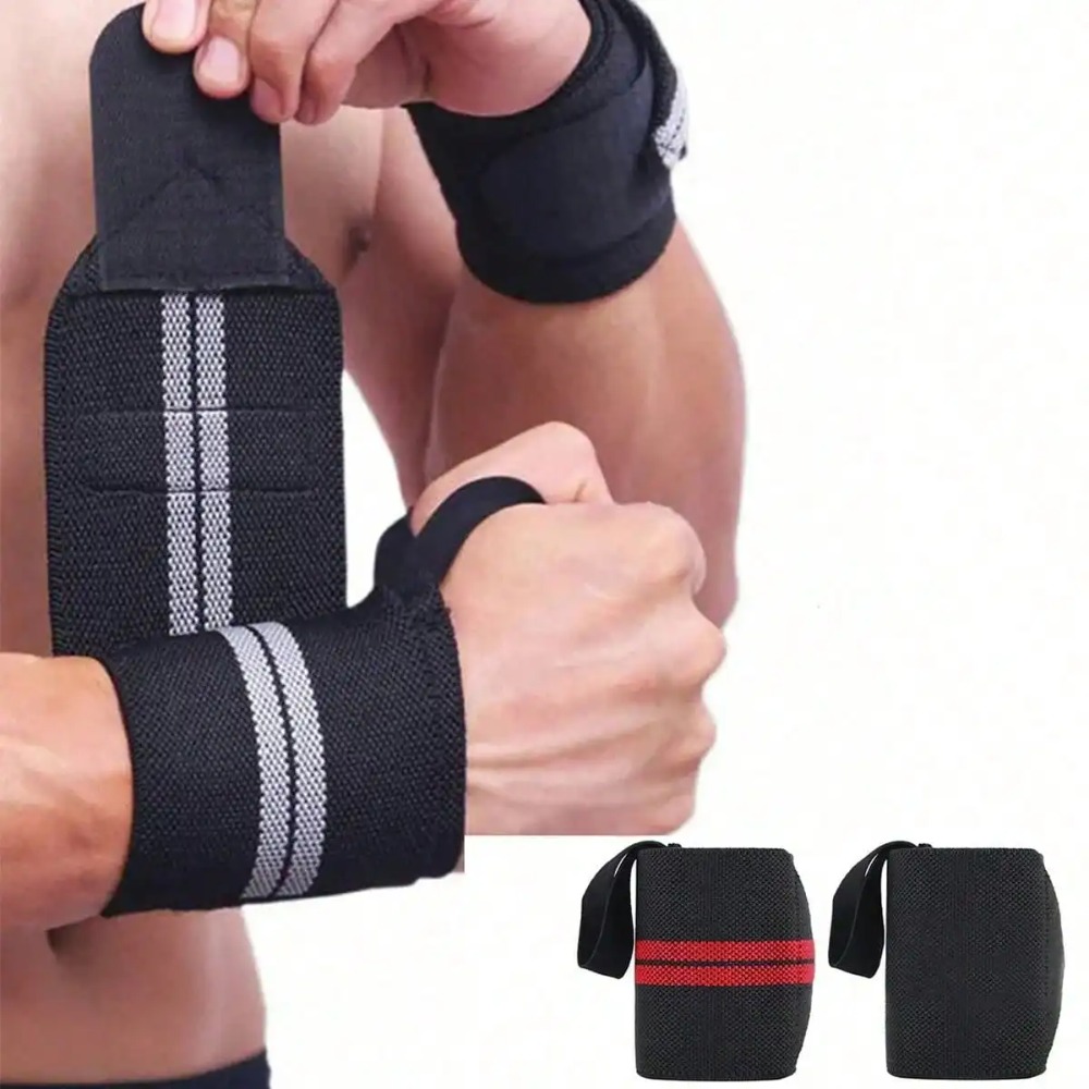 Wrist Wraps Weightlifting Support - 2 Stück elastische Handgelenkbandagen, Handgelenkstütze, Handgelenkschutzband