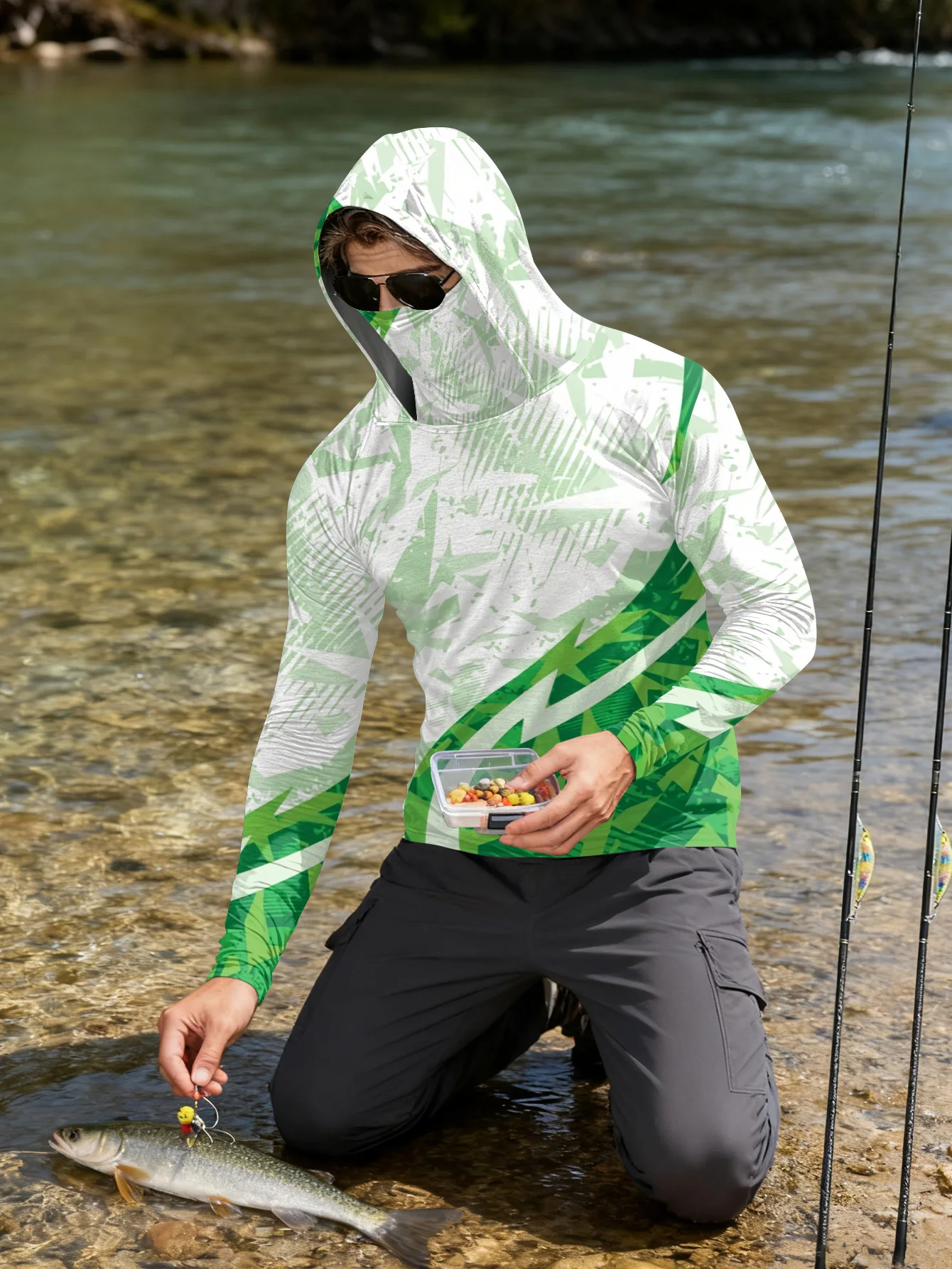 Herren-Anglerhemd mit Kapuze,  – Hiking Bewertung und Preis