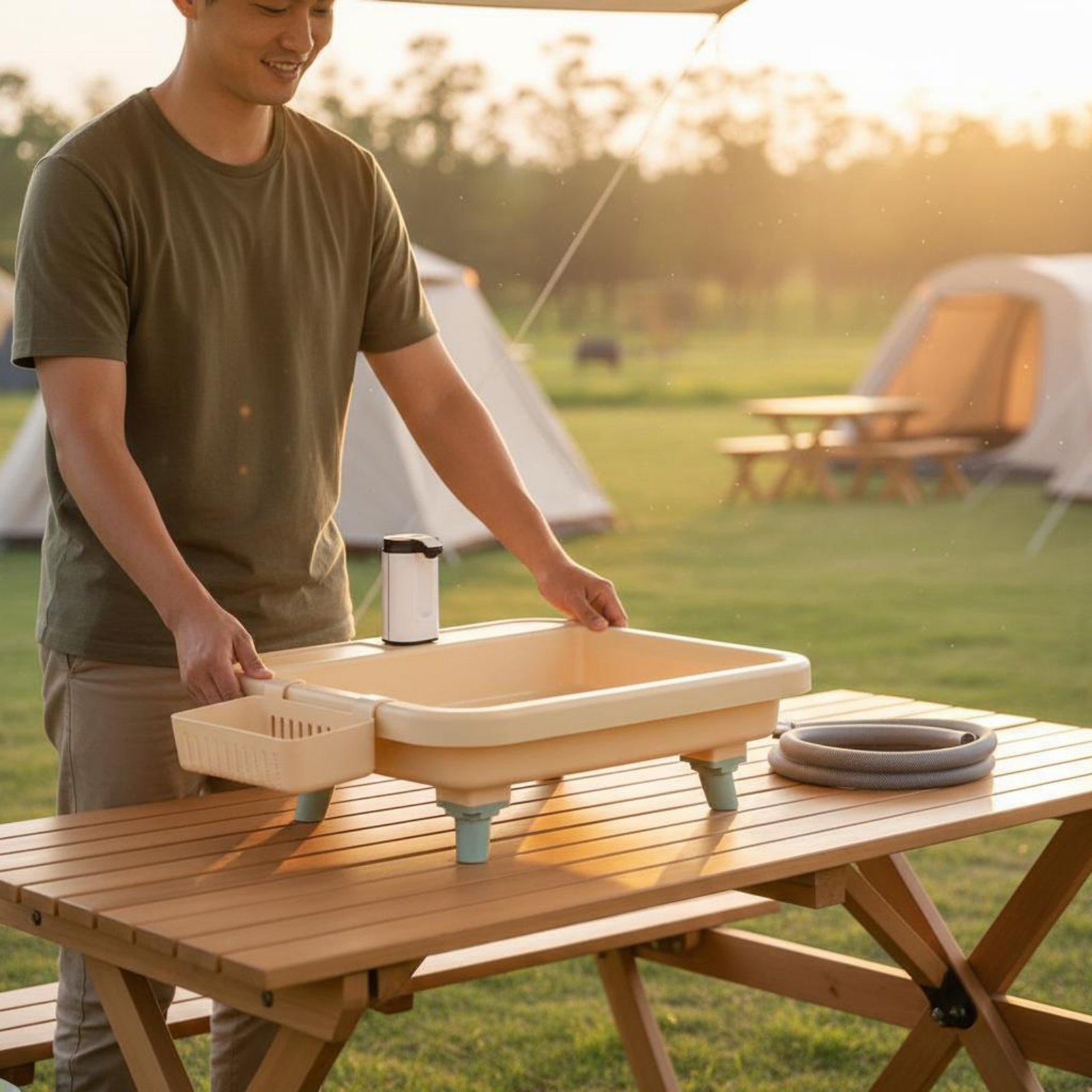 Tragbare Handwaschstation mit  – Camping Bewertung und Preis
